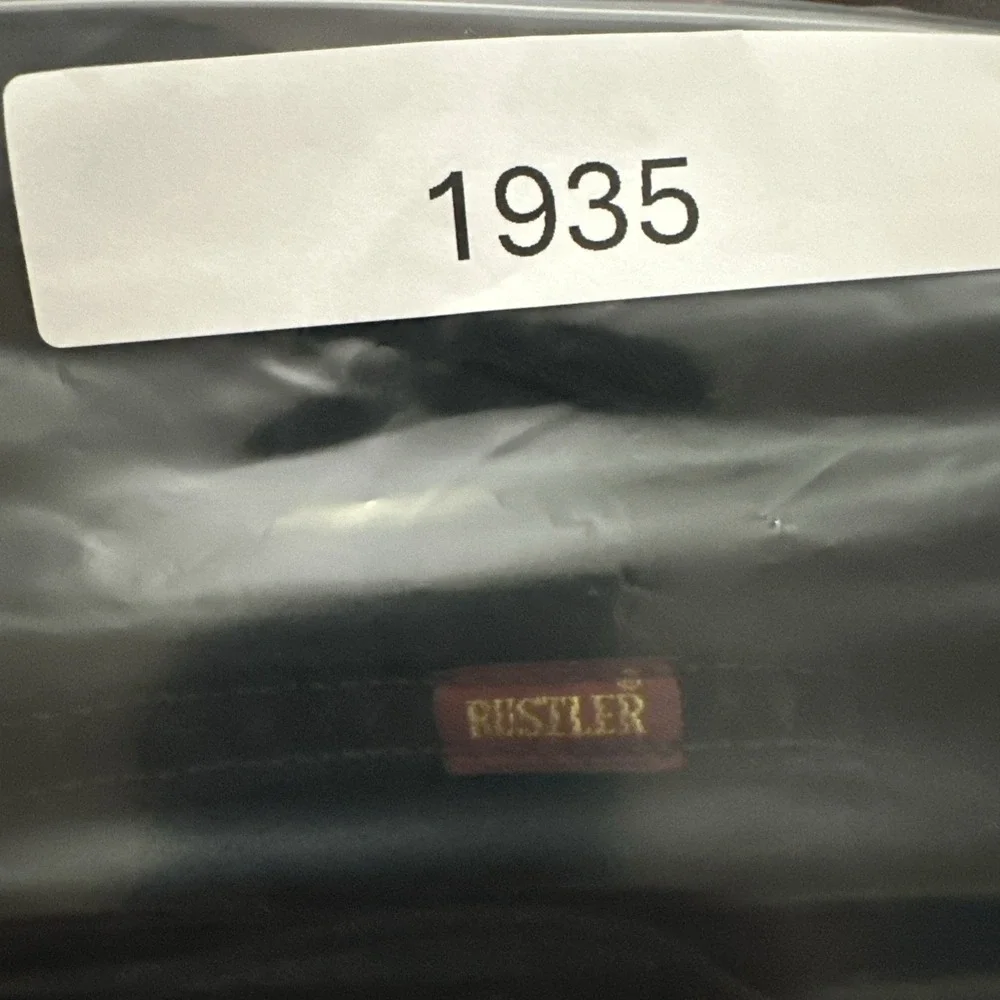 Rustler Jeans Men's Size‎ 36x29 Black Denim Straight Leg 100% Cotton 1087619CB